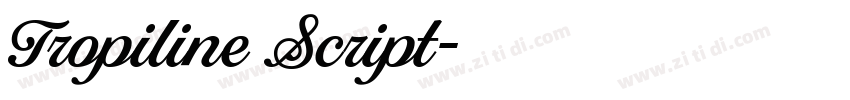 Tropiline Script字体转换
